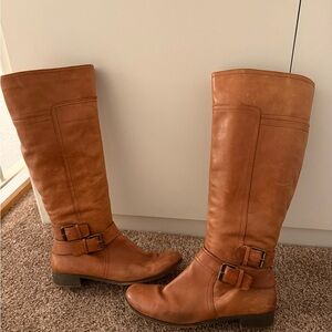 Nine West Brown Leather Heeled Boots